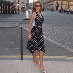 Orlina Polka Dot Skirt Set