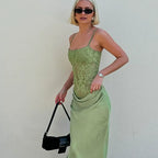 Vessia Lace Cami Maxi Dress