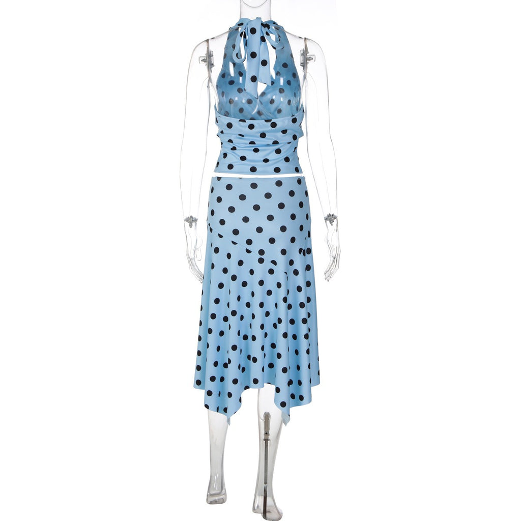 Orlina Polka Dot Skirt Set
