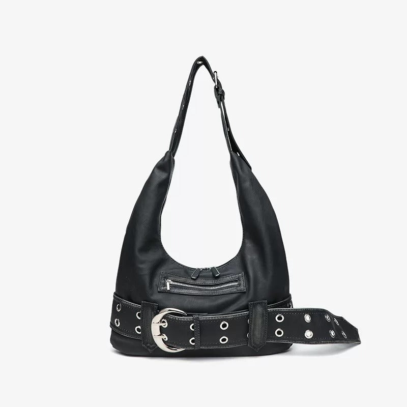 Bianca Vintage Buckle Hobo Shoulder Bag
