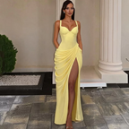 Soleil Ruched Bustier Maxi Dress