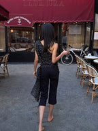 Polka Dot Mesh Top