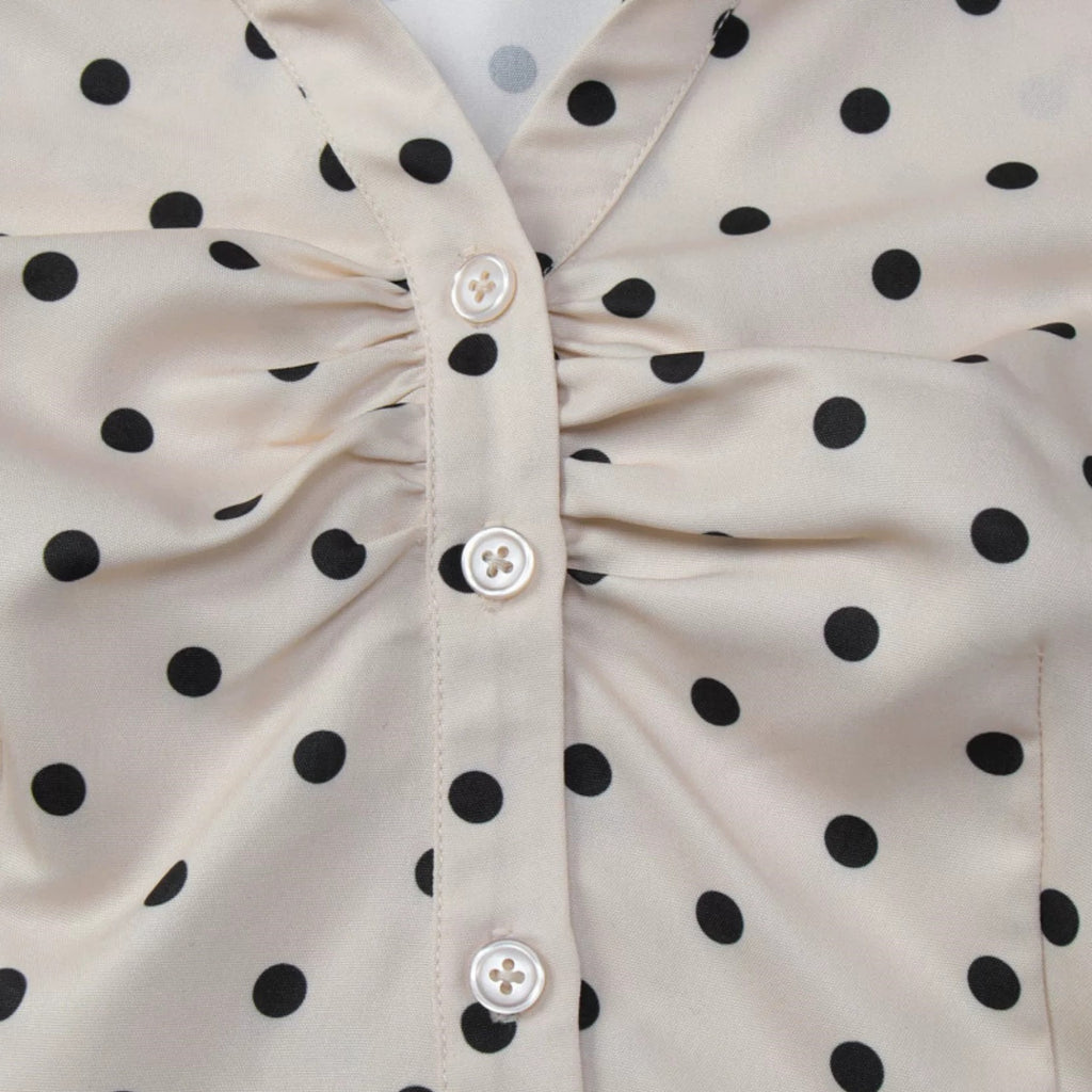 Natalia Vintage Button-Up Top