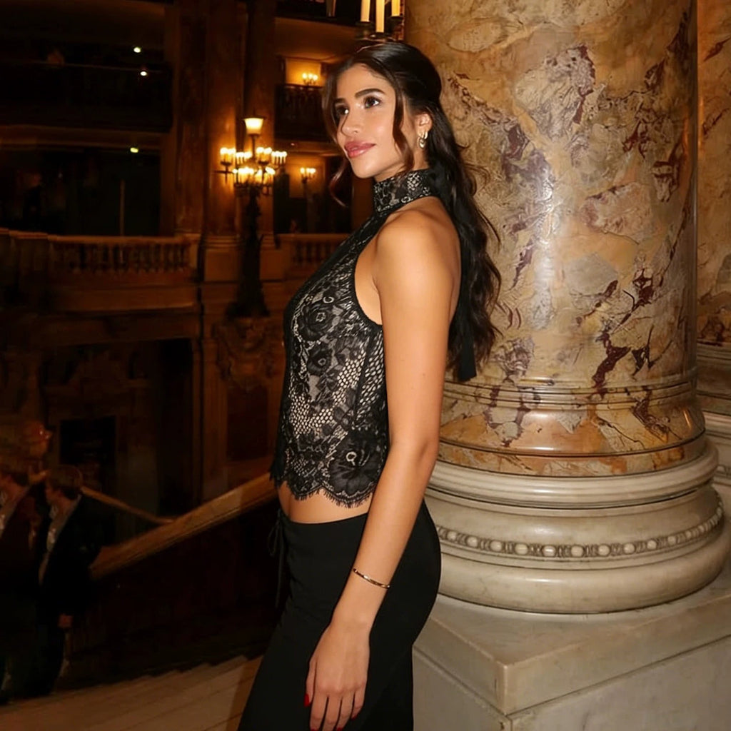 Meilin Lace Halter Top
