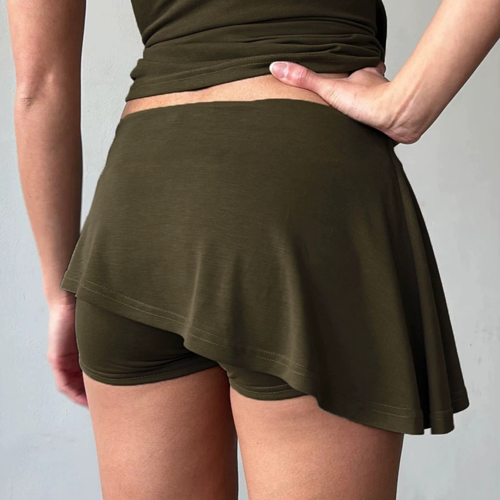 Eliza Asymmetric Mini Skort