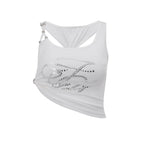 Vika Asymmetric Ring Detail Crop Top