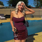 Nerin Strapless Sequin Mini Dress
