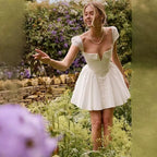 Elvin White Corset Mini Dress