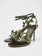 Maxine Botanical Leaf Stiletto Sandals