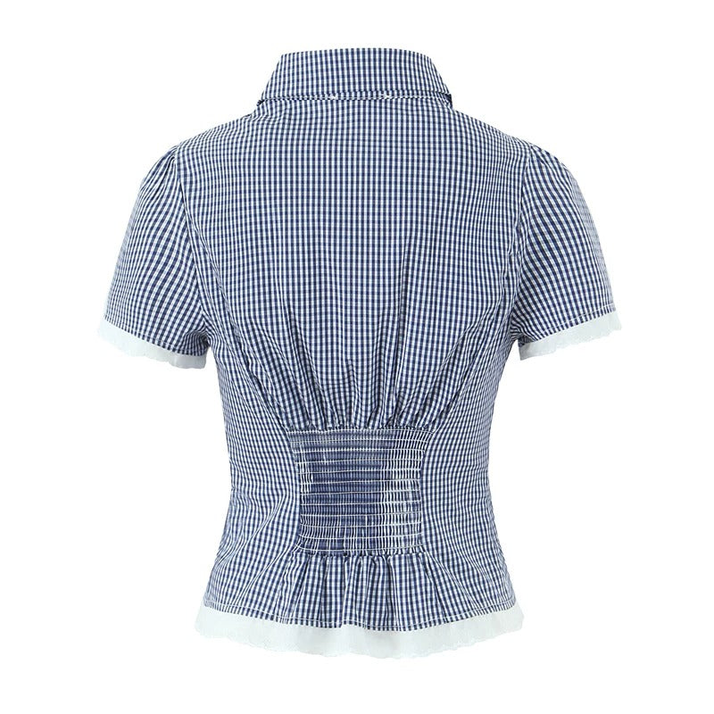 Briseis Button-Up Top & Mini Skirt Set