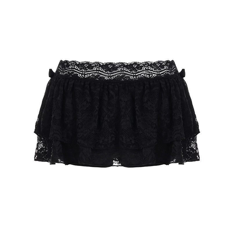 Danica Lace Ruffle Mini Skirt