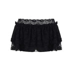 Danica Lace Ruffle Mini Skirt