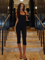 Veda Halter Capri Jumpsuit
