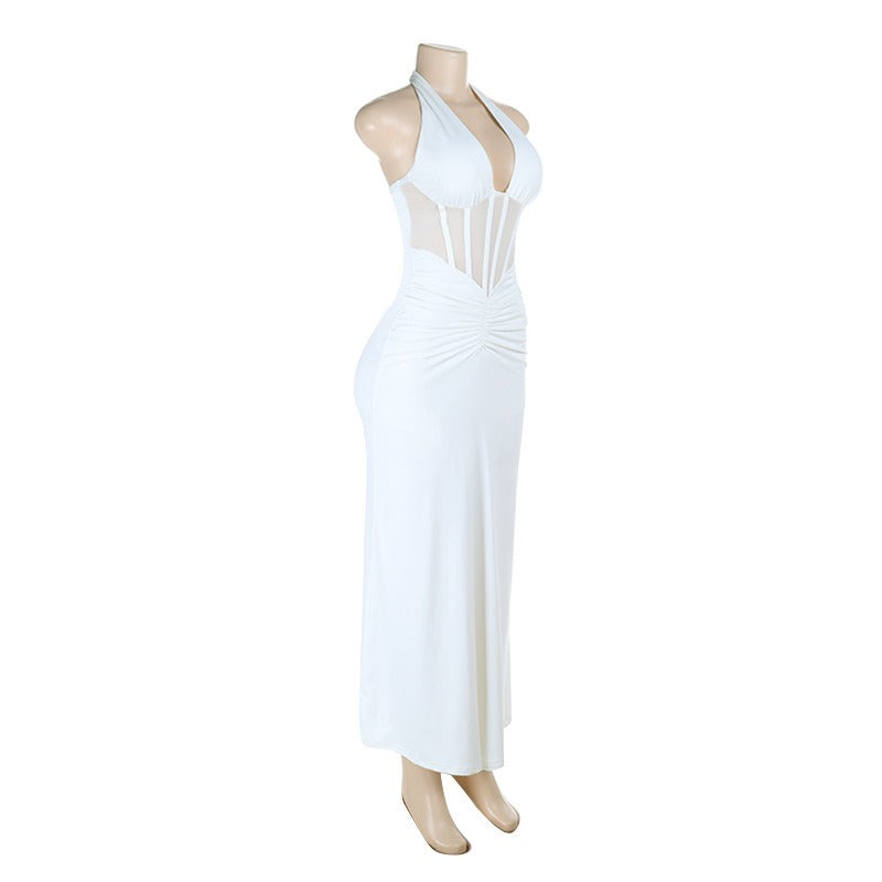 Samirah Halter Corset Maxi Dress