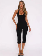 Veda Halter Capri Jumpsuit