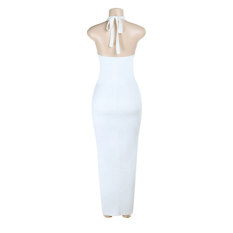 Samirah Halter Corset Maxi Dress