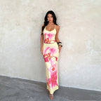 Elsin Floral Maxi Skirt Set