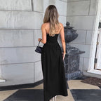 Ivona Strapless Drop Waist Maxi Dress