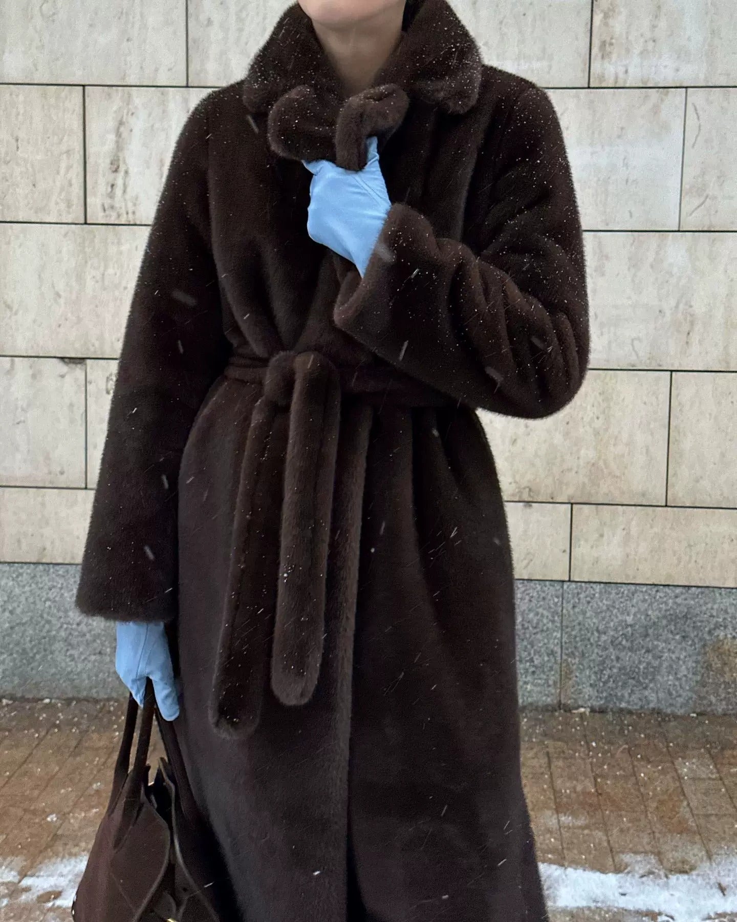 Tabitha Chocolate Faux Fur Coat