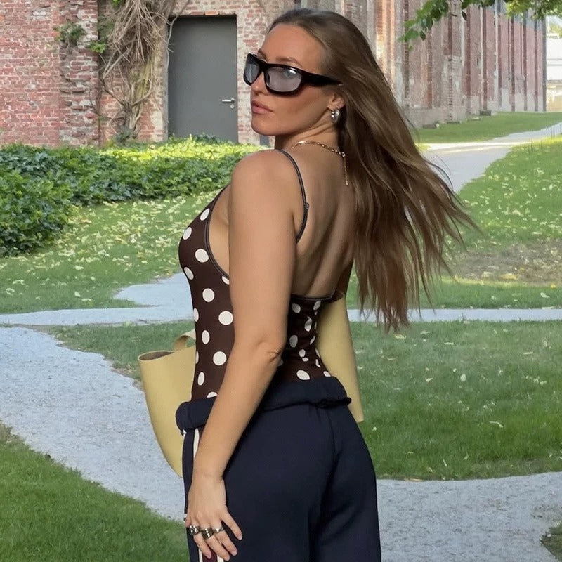 Tove Polka Dot Cami Top