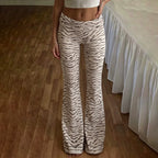 Aurelia Tiger Print Flare Pants