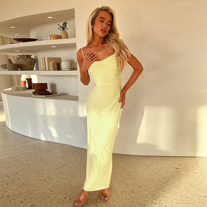 Seline Ruched Cami Maxi Dress