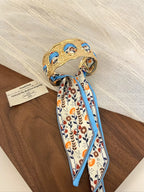 Romy Vintage Scarf-Wrapped Cuff Bracelet