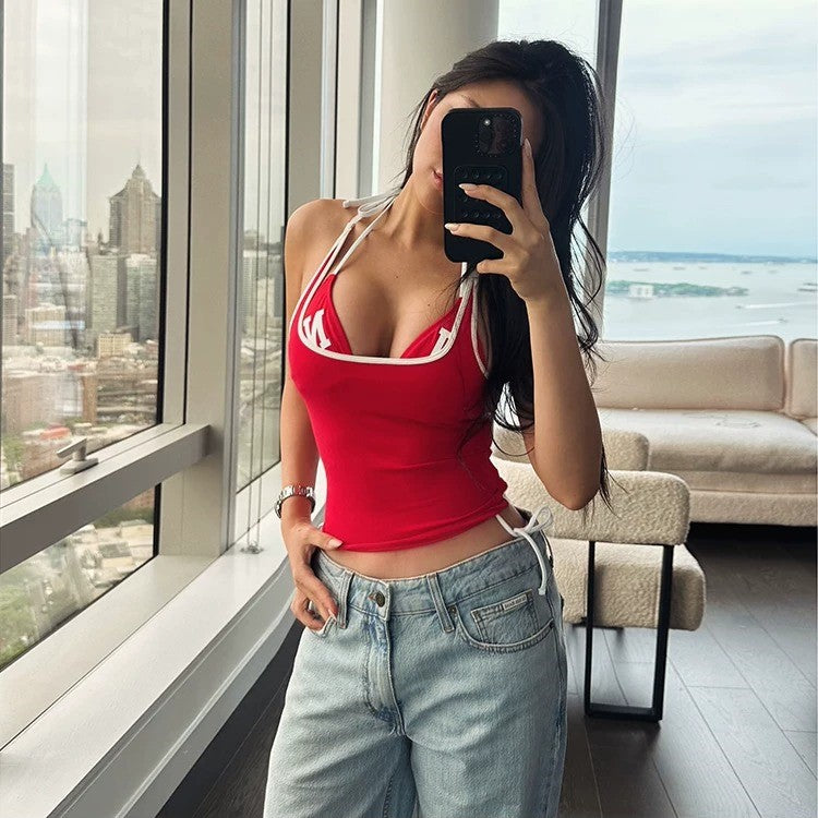 Rositsa Retro Sport Halter Top