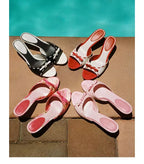Mira Bow Leather Mules