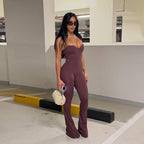 Rhea Sweetheart Flare Jumpsuit
