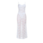 Tizya White Lace Maxi Skirt Set