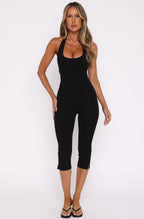 Veda Halter Capri Jumpsuit