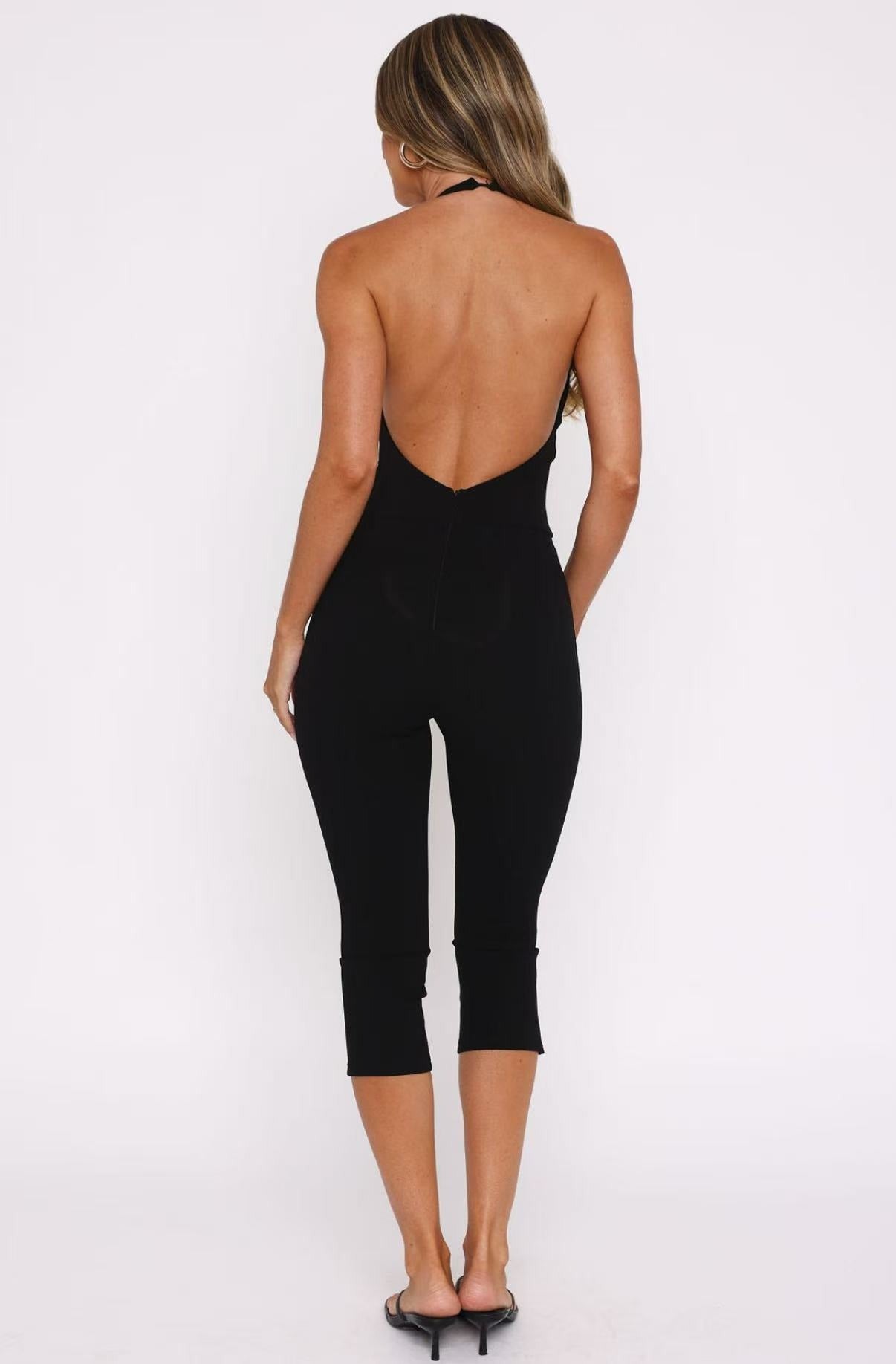 Veda Halter Capri Jumpsuit