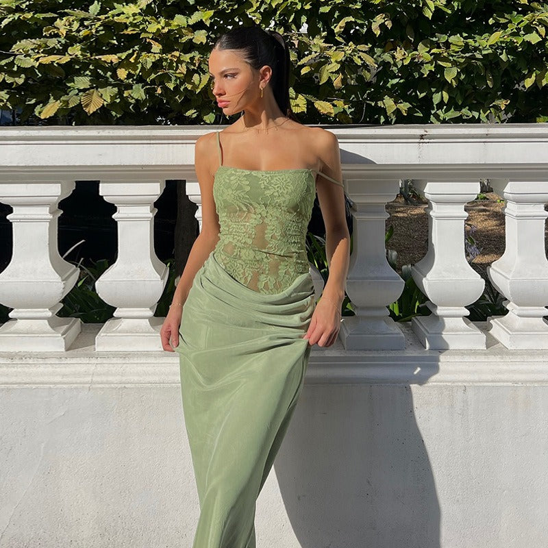 Vessia Lace Cami Maxi Dress