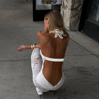 Ysoriah Lace Halter Jumpsuit