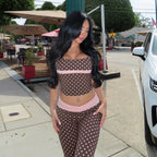 Eudora Leopard Print Flared Pants Set