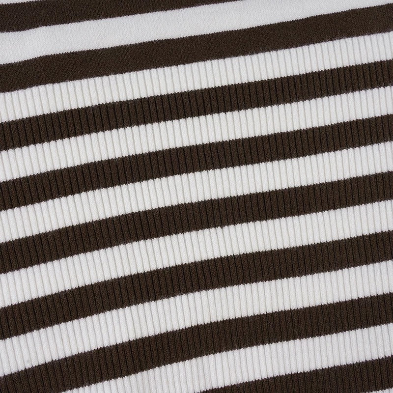 Ione Striped Knit Long Sleeve Top