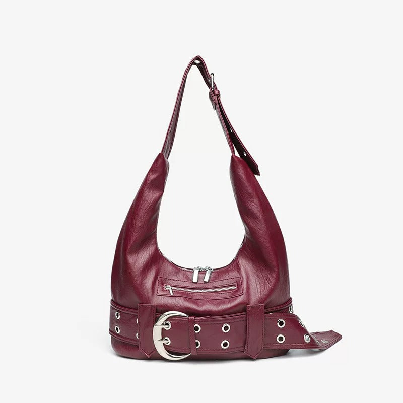 Bianca Vintage Buckle Hobo Shoulder Bag