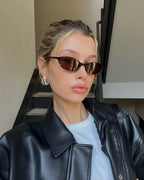 Stella Slim Oval Sunglasses