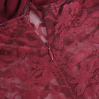 Alira Lace Panel Halter Maxi Dress