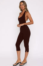 Veda Halter Capri Jumpsuit