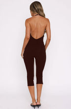 Veda Halter Capri Jumpsuit