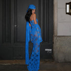 Solinae Sheer Lace Cut-Out Maxi Dress