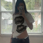 Arlette Graphic Lips Oversized T-Shirt