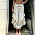 Sabrina Asymmetric Draped Mini Skirt