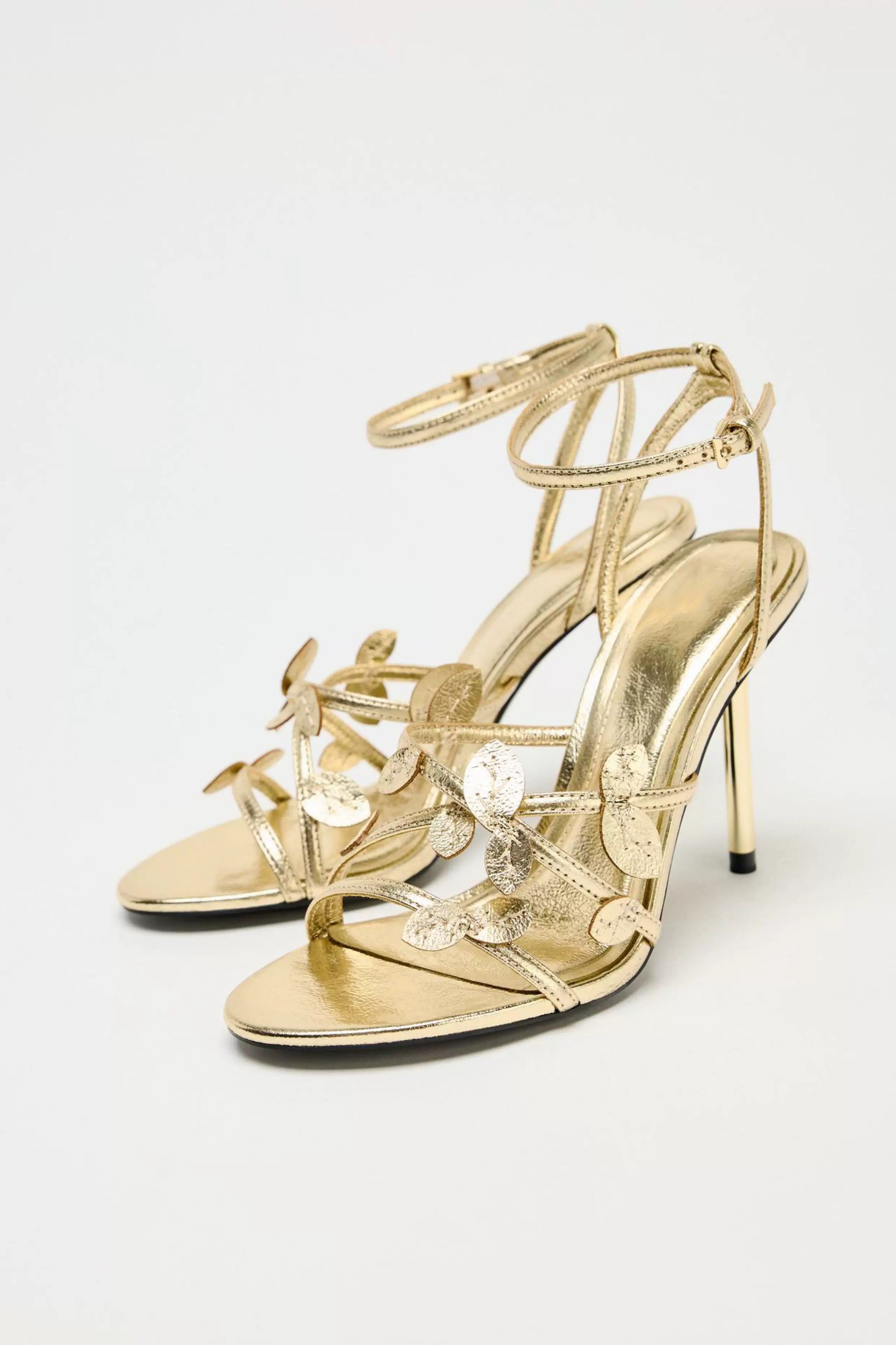 Maxine Botanical Leaf Stiletto Sandals
