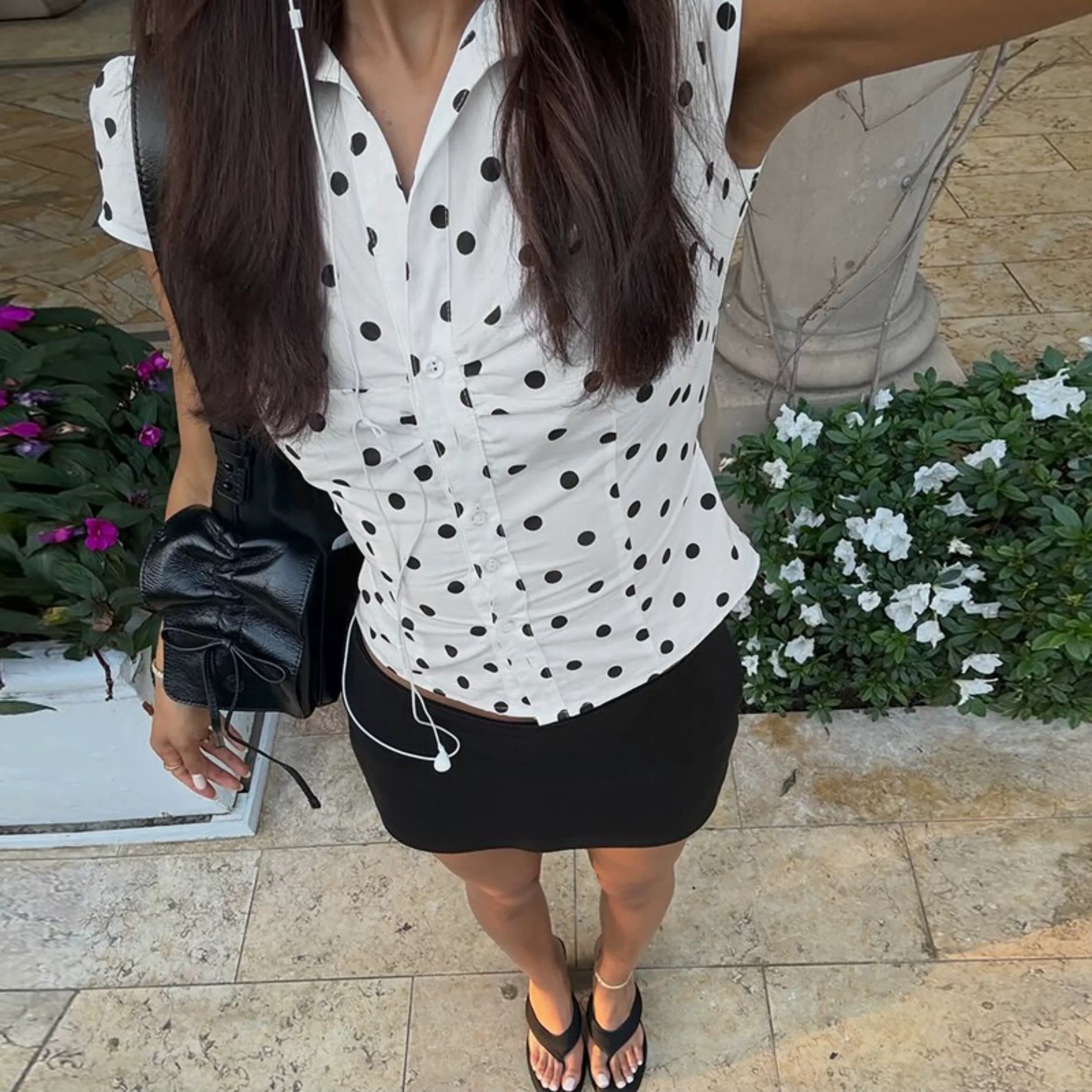 Natalia Vintage Button-Up Top