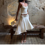 Freya Lace Trim Cami & Asymmetrical Skirt Set
