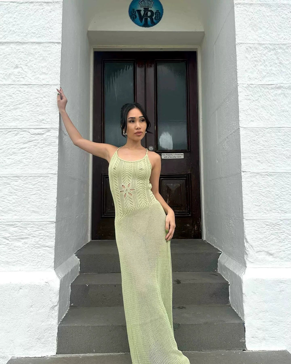 Moira Open Knit Maxi Dress