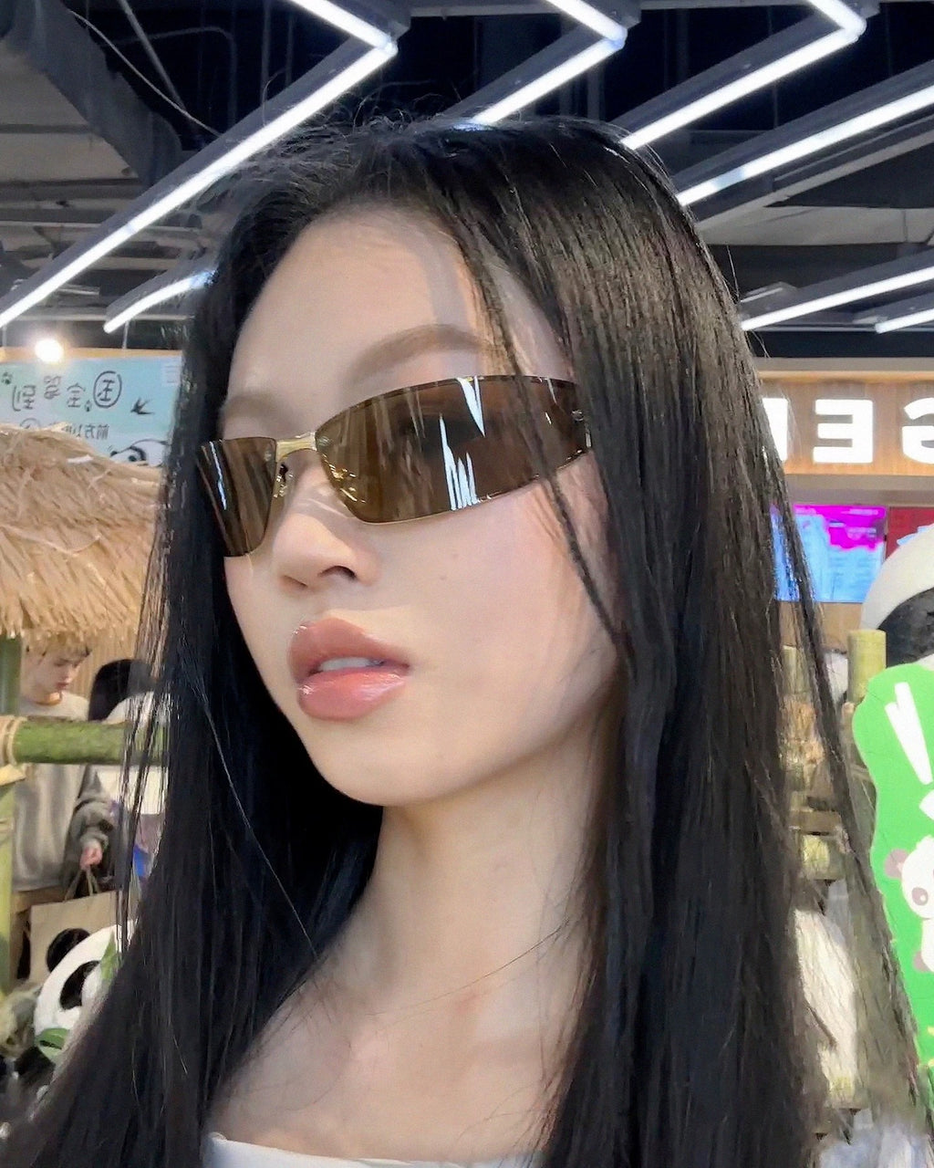 Naomi Shield Lens Wraparound Sunglasses